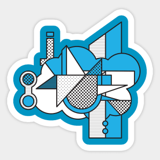 Abstract Cloud Sticker